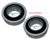 1/2" X 1 3/8" Inch Semi-Precision Ball Bearings With Flange. Pack of 2