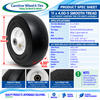 11/4.00-5 (11" x 4") Wheel Assy, 5" Centered Hub and Your Choice of Bearings