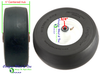11/4.00-5 (11" x 4") Wheel Assy, 5" Centered Hub and Your Choice of Bearings