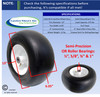 13x6.50-6 Carefree (No-Flat) Wheel & Tire Assy With Smooth Tread, 6" Center Hub