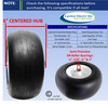 13x6.50-6 Carefree (No-Flat) Wheel & Tire Assy With Smooth Tread, 6" Center Hub