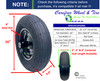 4.80/4.00-8 Pneumatic Wheelbarrow  Wheel. Centered Hub and Choice of Bore Size