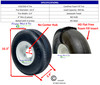 4.10/3.50-4 (10x3) HD Foam Fill Assembly WITHOUT HUB and 2" Center Hole
