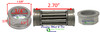 Pack of 2 LOW PROFILE Bushings with Roller Bearing. 3/4" Inside diameter