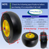 11x4.00-5 Carefree Wheel Assembly, Fits on John Deere TCA20363, TCA13832, and AM101589 and Others