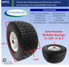 13x6.50-6 Carefree (No-Flat) Wheel & Tire Assy With Turf Tread, 6" Center Hub
