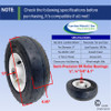 9x3.50-4 PNEUMATIC Wheel and Tire Assembly. Centered Hub. Choose Bore Size
