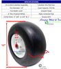 13x6.50-6 Carefree (No-Flat) Wheel & Tire Assy With Smooth Tread, 5 3/4" Center Hub