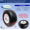 13x6.50-6 Carefree (No-Flat) Wheel & Tire Assy With Smooth Tread, 5 3/4" Center Hub