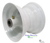 6″ x 4.50" Steel Rim, 3 Piece With 5 3/4" Center Hub. White Color