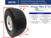 13x6.50-6 Carefree (No-Flat) Wheel & Tire Assy With Turf Tread & 5 3/4" Center Hub