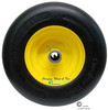 13x6.50-6 Carefree (No-Flat) Wheel & Tire Assy, Smooth Tread, 5 3/4" Center Hub. Yellow Rim