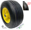 13x6.50-6 Carefree FOAM FILLED Wheel & Tire Assy, Rib Tread, 5 3/4" Center Hub. Yellow Rim