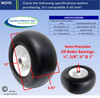 13x6.50-6 Carefree (No-Flat) Wheel & Tire Assy with Smooth Tread, 5 1/2" Center Hub