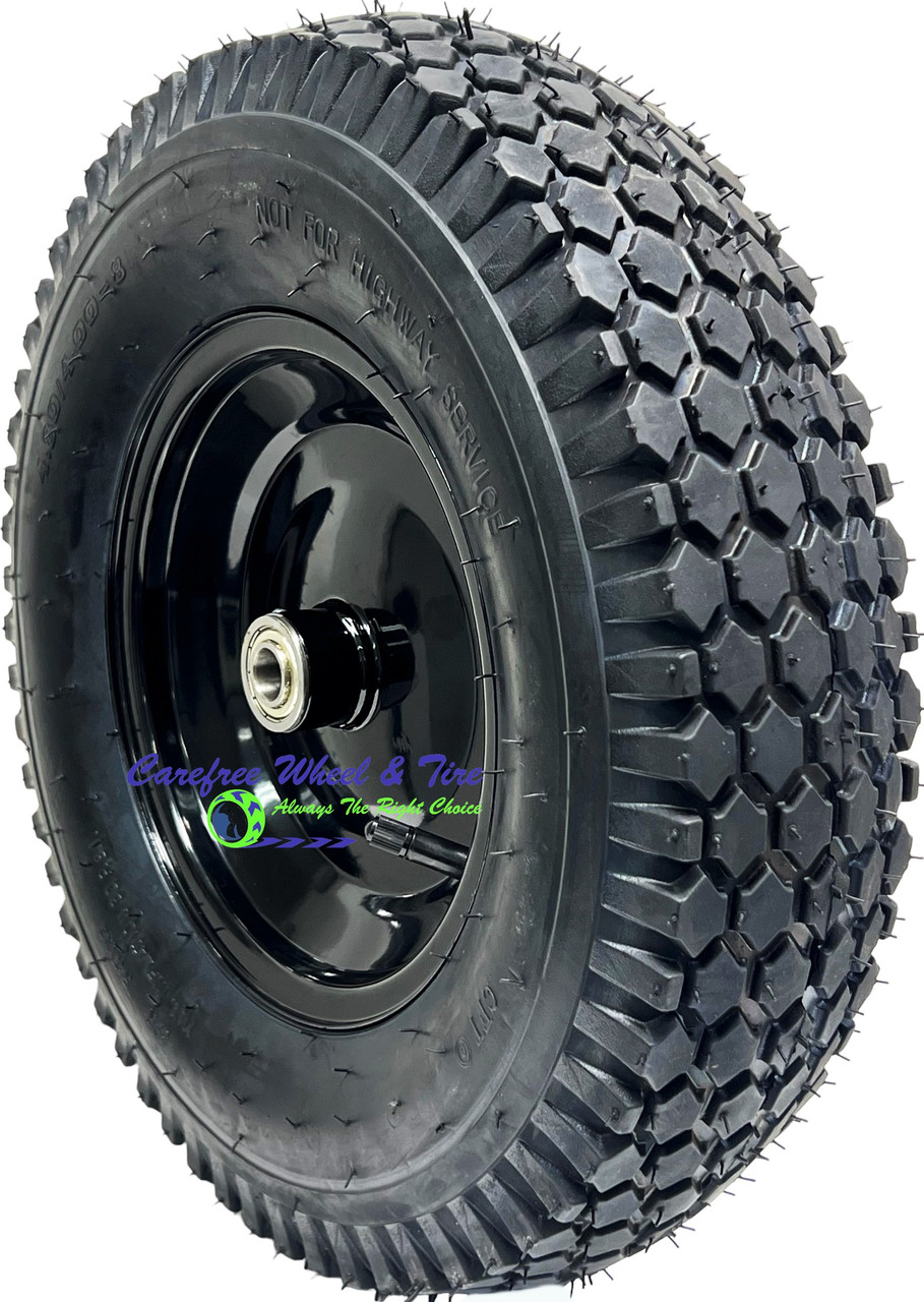 4.80/4.00-8 (16 x 4) HD PNEUMATIC With Diamond Tread, 3 Center Hub