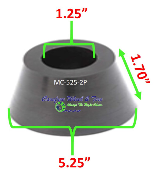 Mounting Cone  For a 4″ Bolt Together Wheel (2pc Rims)