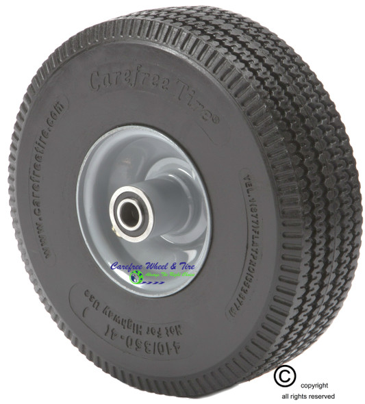 410/350-4 (10" x 3") Carefree Wheel With Centered Hub. Choose Options