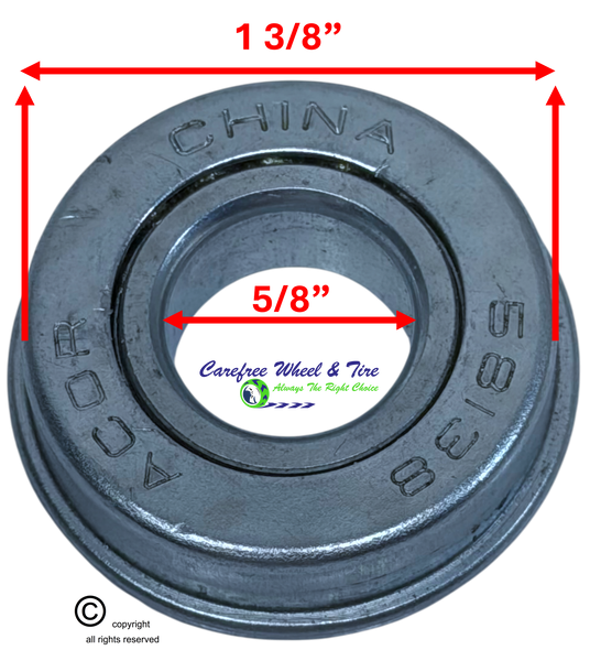 Pack of 2 FLANGE Bearings 5/8" X 1 3/8".