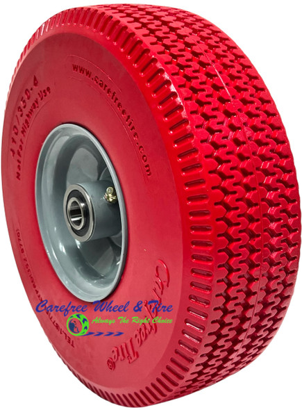 410/350-4 Wheel Assembly With RED Color Tire