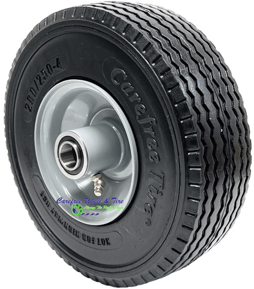 280/250-4  (9" x 2.8") WIDE Wheel Assembly With Carefree (No-Flat) Tire