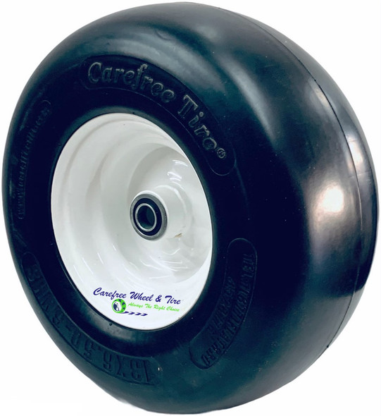 13/6.50-6 Carefree (No-Flat) Wheel & Tire Assy With Smooth Tread