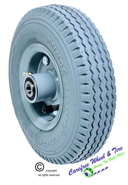 280/2.50-4 (9x2.50) Pneumatic Assembly With Grey Non-Marking Tire