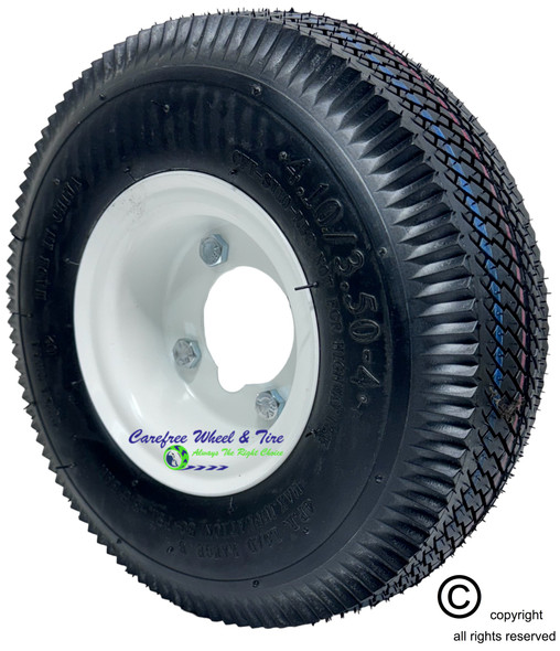 4.10/3.50-4 (10x3) HD Foam Fill Assembly WITHOUT HUB and 2" Center Hole