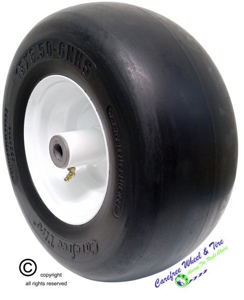 13x6.50-6 Carefree (No-Flat) Wheel & Tire Assy With Smooth Tread, 5 3/4" Center Hub