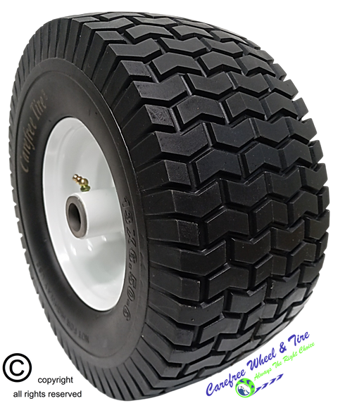 13x6.50-6 Carefree (No-Flat) Wheel & Tire Assy With Turf Tread & 5 3/4" Center Hub