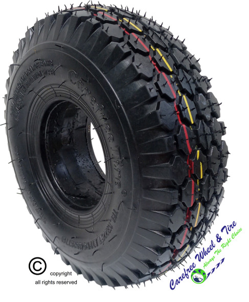 410/350-4 Carefree HD Foam Fill (Solid) Tire, Diamond Tread