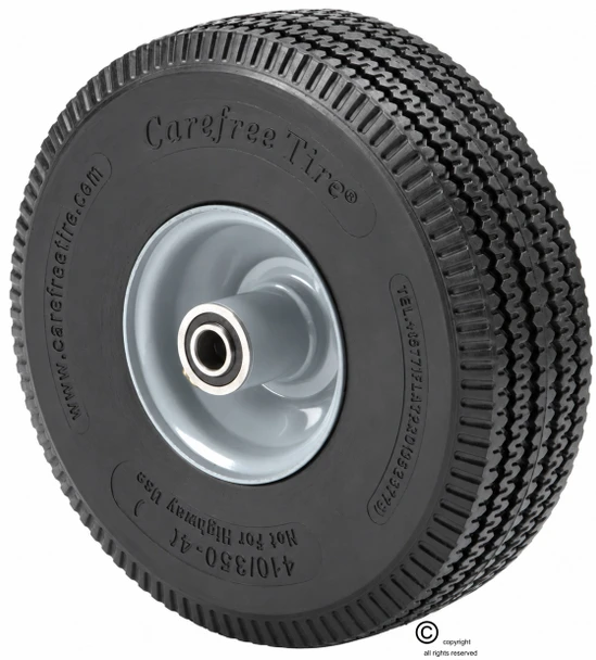 410/350-4 (10" x 3") Carefree Wheel With Centered Hub. Choose Options | Sold Individually