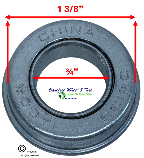 Pack of 2 FLANGE Bearings 3/4" X 1 3/8".
