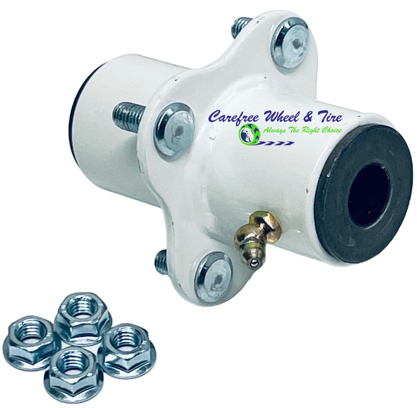 White Color Center Hub With Bore Options and Length