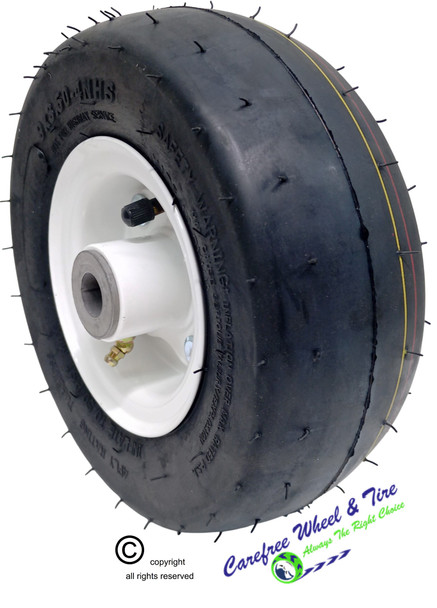 9x3.50-4 PNEUMATIC Wheel and Tire Assembly. Centered Hub. Choose Bore Size