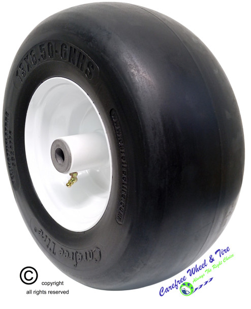 13x6.50-6 Carefree (No-Flat) Wheel & Tire Assy With Smooth Tread, 5 3/4" Center Hub