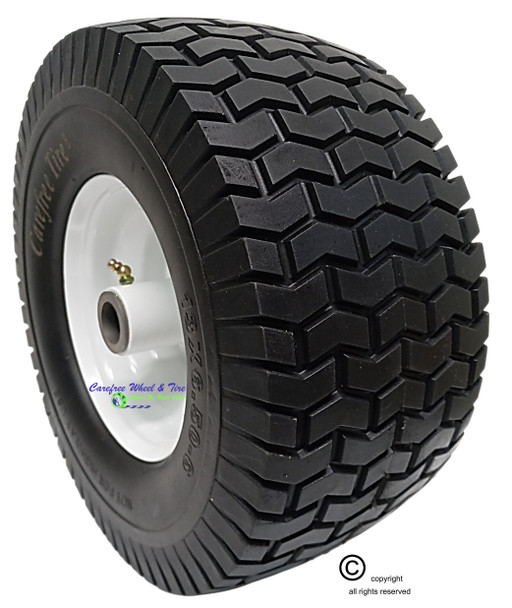 13x6.50-6 Carefree (No-Flat) Wheel & Tire Assy With Turf Tread & 5 3/4" Center Hub