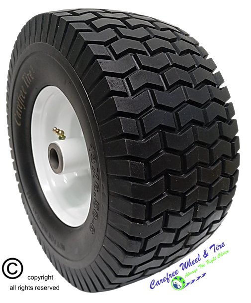 13x6.50-6 Carefree (No-Flat) Wheel & Tire Assy With Turf Tread & 5 3/4" Center Hub