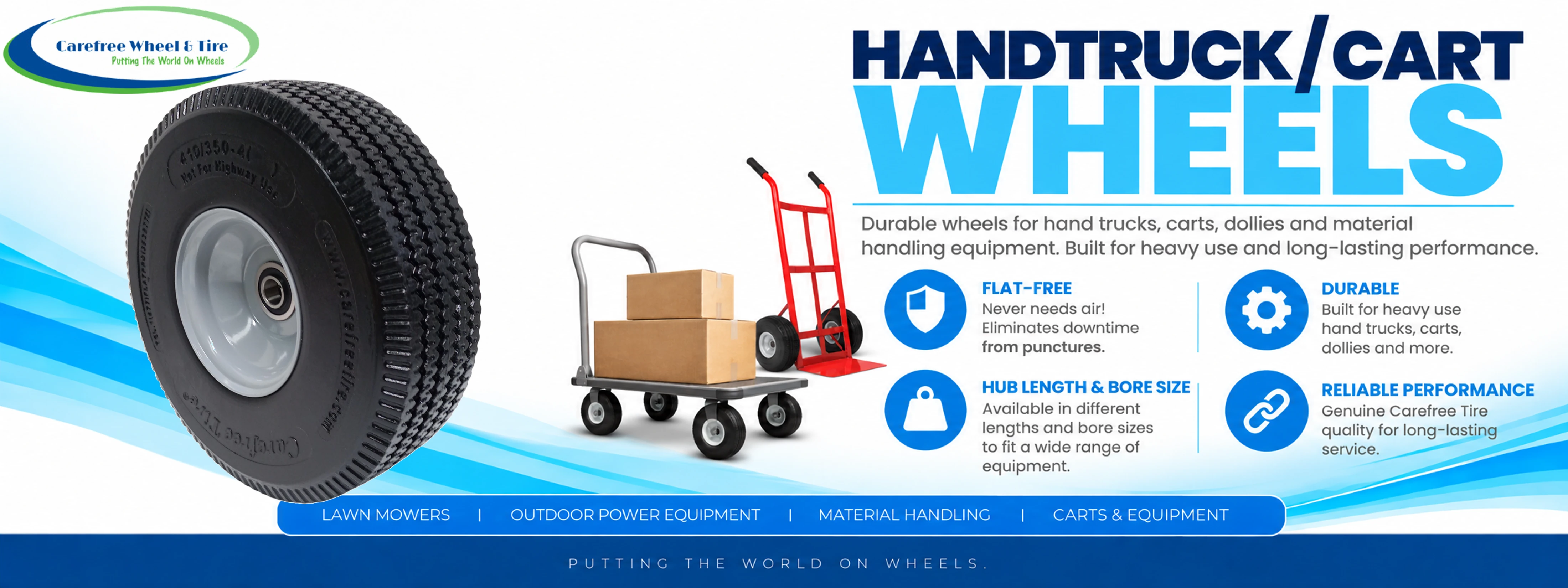 Carefree Hand Truck and Cart Wheels