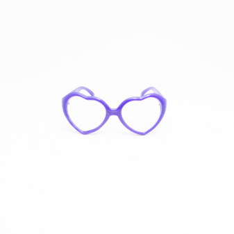 Purple Heart Glasses for Wellie Wishers