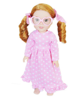 Pink Heart Glasses for Wellie Wishers Dolls