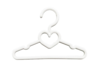 White Heart Hangers for Wellie Wisher Dolls