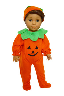 Pumpkin Outfit for American Girl Dolls - Girl and Boys 