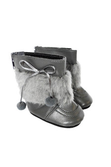 My Brittany's Grey Fur Boots for 18 Inch Dolls