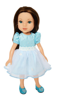 My Brittany's Blue Easter Dress for Wellie Wisher Dolls