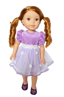 My Brittany's Lavender Easter Dress for Wellie Wisher Dolls