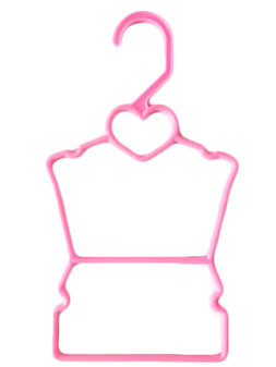 My Brittany's Pink Heart Display Hangers for American Girl Dolls- Bundle of 10