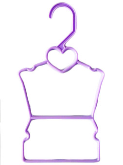 My Brittany's Lavender Heart Display Hangers for American Girl Dolls- Bundle of 10