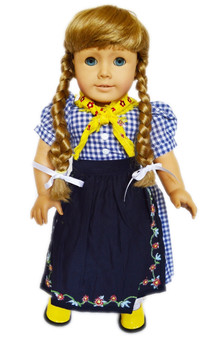 PIONEER DRESS FOR AMERICAN GIRL DOLLS