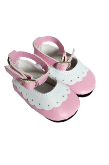 My Brittany's Pink Eyelet Mary Janes for American Girl Dolls