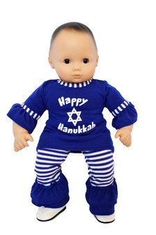 Happy Hanukkah  Outfit for Bitty Baby Doll